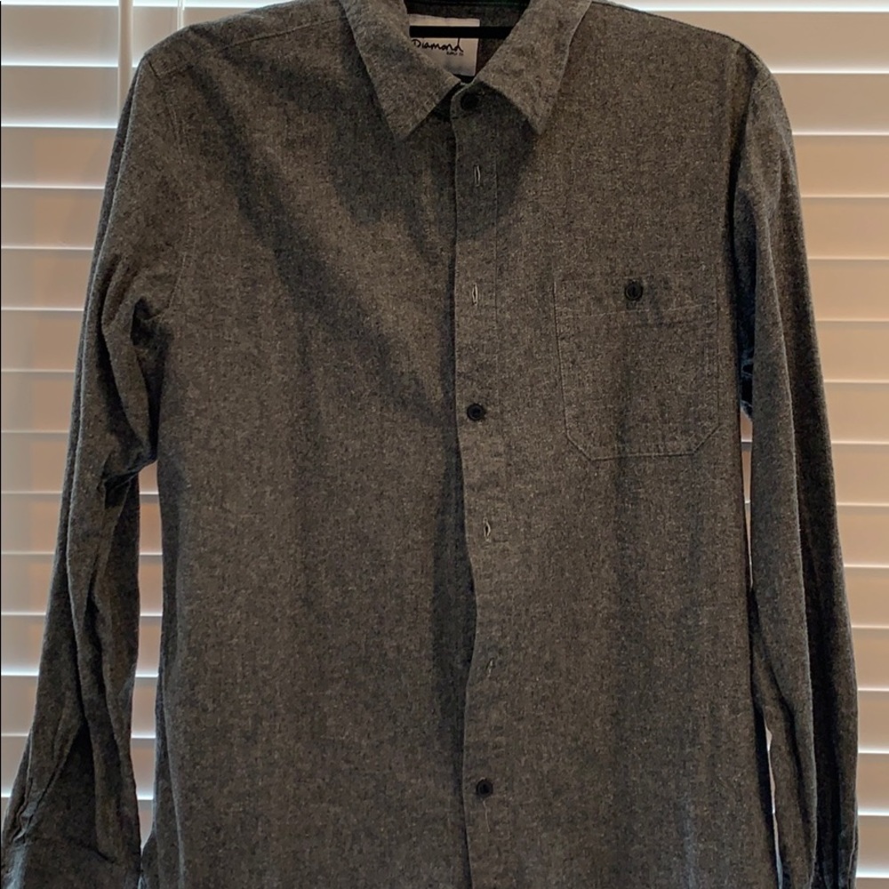Diamond supply long sleeve button down